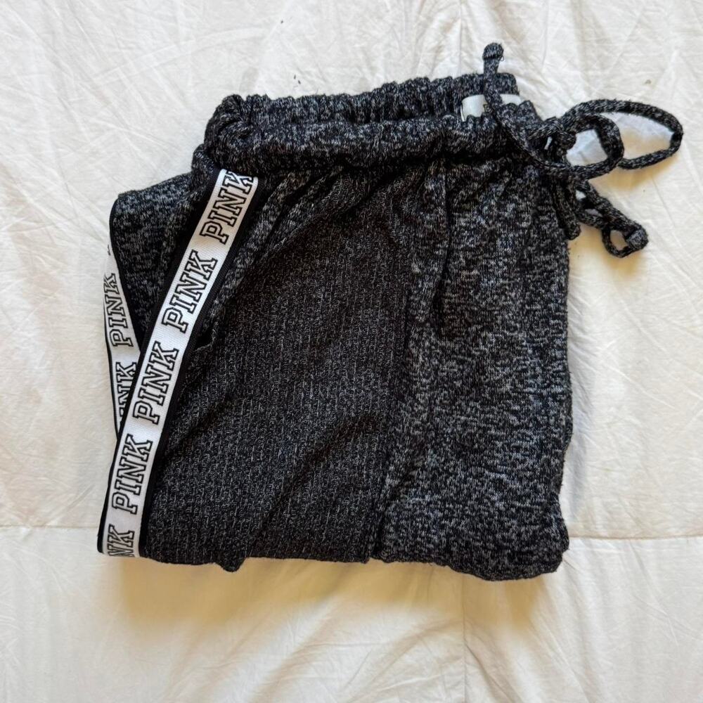 victorias secret pink Soft comfy black loungewear jogger pants sz s comfy